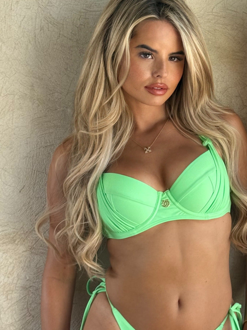Knot Bothered Bikini Top Luxe Mint
