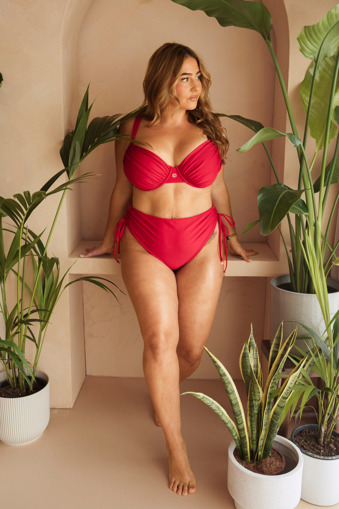 Contour Cup Bikini Top Royal Red